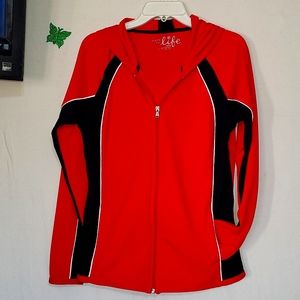 RED WITH BLACK & WHITE JACKET